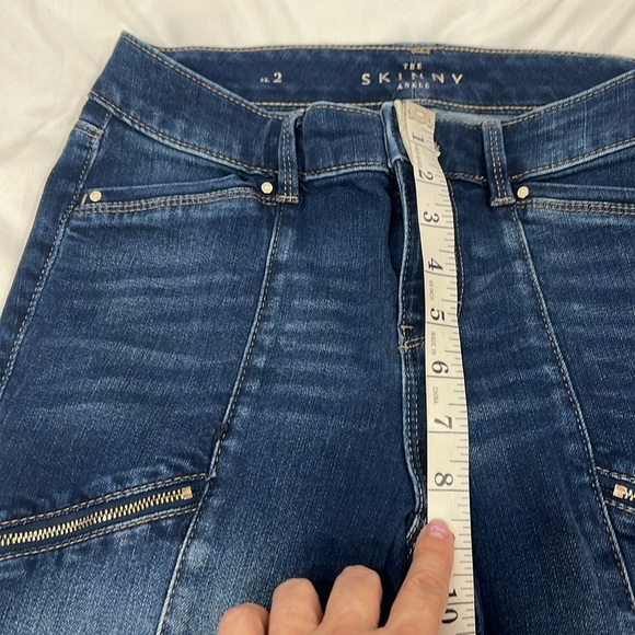 White House Black Market The skinny ankle Blue Skinny Jeans size 2 - Picture 6 of 12